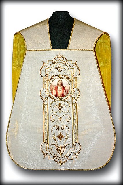 Classic Roman Embroidered Vestments with Four Evangelists